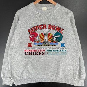 y2k Super Bowl Shirt Philadelphia Eagles VS Kansas City Chiefs sweatshirt shirt